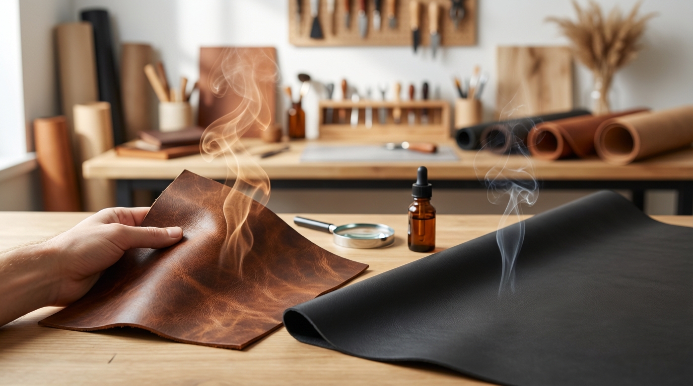 本革と合皮の見分け方①匂いを嗅ぐ【詳細解説】